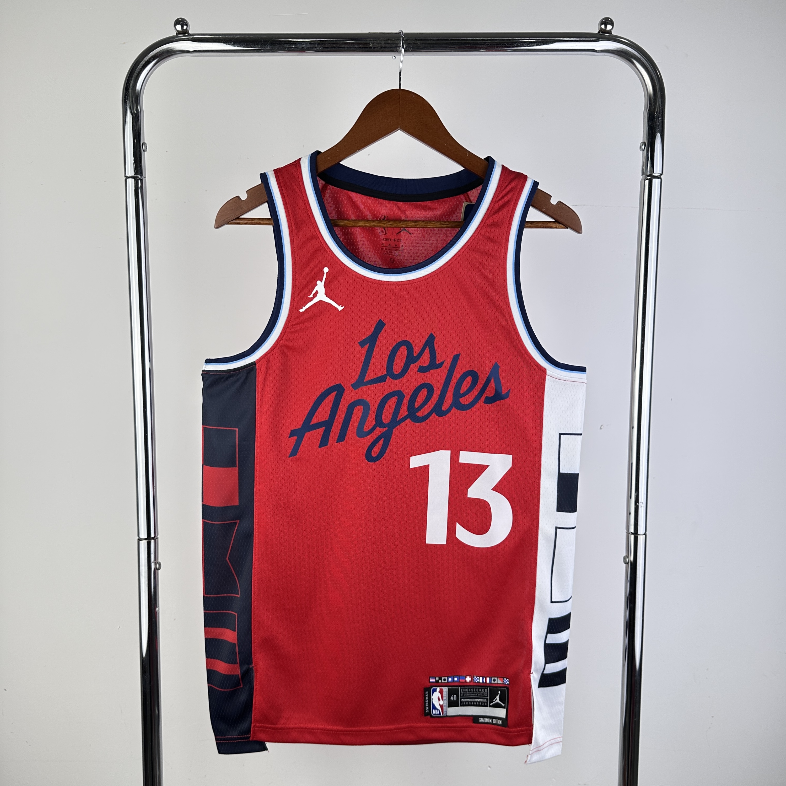 Men Los Angeles Clippers 13 George Red Season 2024 NBA Jersey